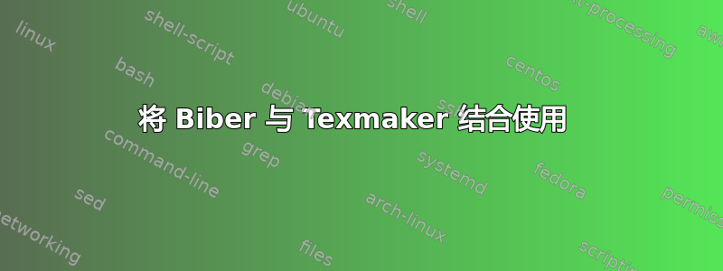 将 Biber 与 Texmaker 结合使用 