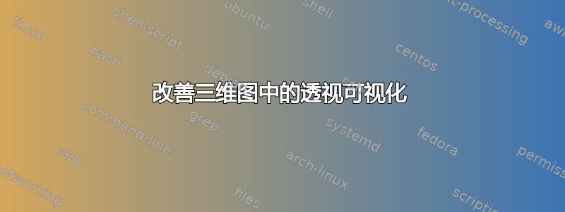 改善三维图中的透视可视化