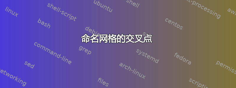 命名网格的交叉点