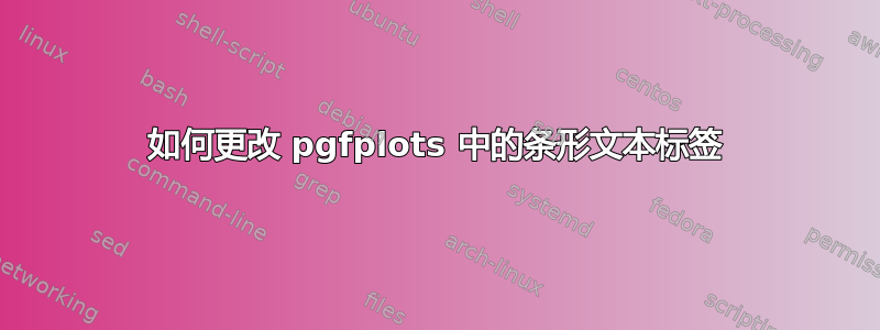 如何更改 pgfplots 中的条形文本标签