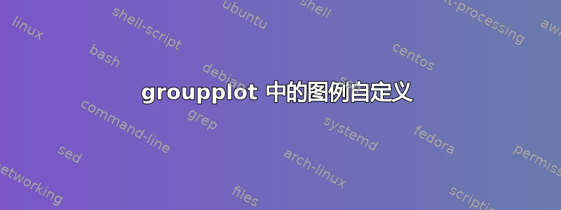 groupplot 中的图例自定义