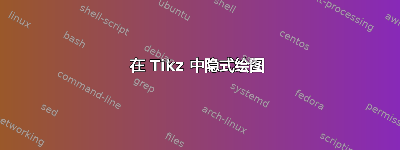 在 Tikz 中隐式绘图