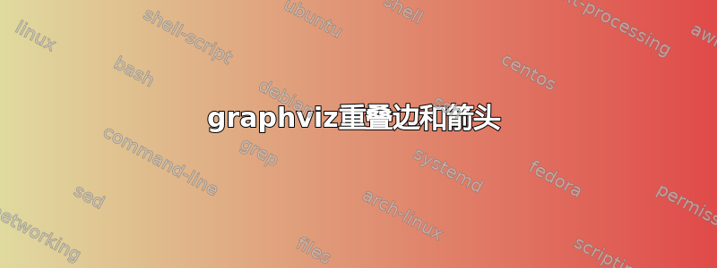 graphviz重叠边和箭头