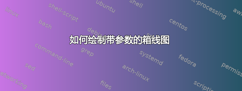 如何绘制带参数的箱线图