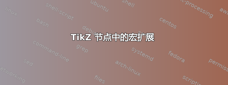 TikZ 节点中的宏扩展