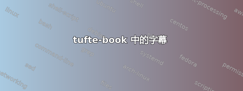 tufte-book 中的字幕