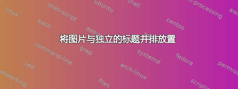 将图片与独立的标题并排放置