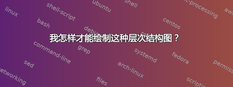 我怎样才能绘制这种层次结构图？