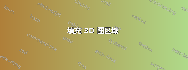 填充 3D 图区域