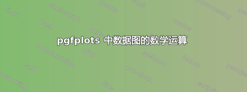 pgfplots 中数据图的数学运算