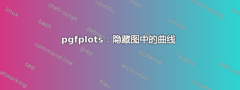 pgfplots：隐藏图中的曲线