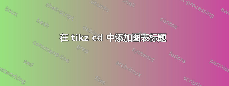 在 tikz cd 中添加图表标题