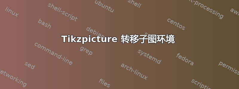 Tikzpicture 转移子图环境