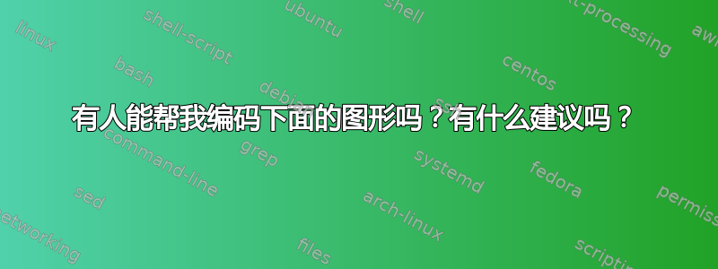 有人能帮我编码下面的图形吗？有什么建议吗？