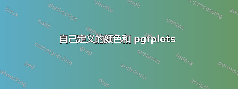 自己定义的颜色和 pgfplots