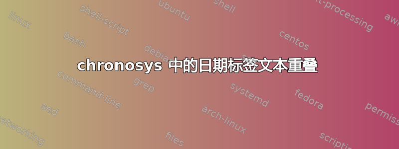 chronosys 中的日期标签文本重叠