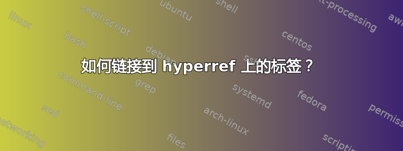 如何链接到 hyperref 上的标签？