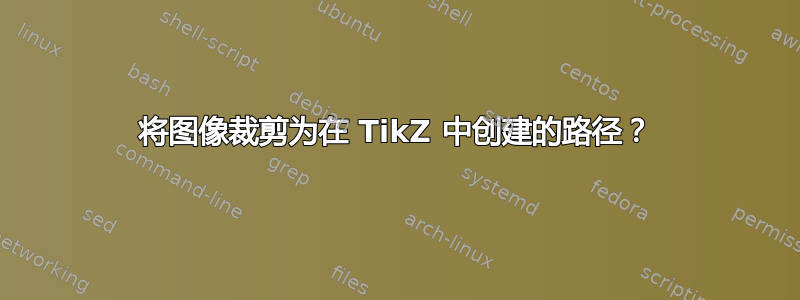 将图像裁剪为在 TikZ 中创建的路径？