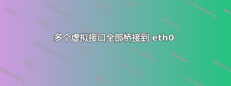 多个虚拟接口全部桥接到 eth0