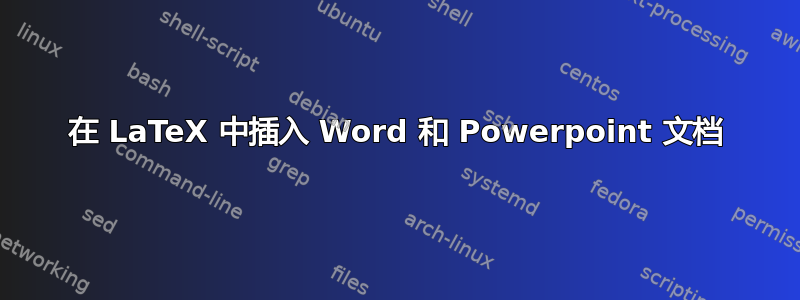 在 LaTeX 中插入 Word 和 Powerpoint 文档