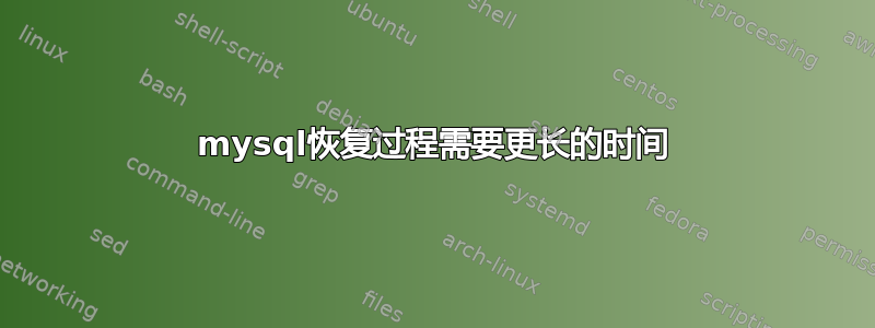 mysql恢复过程需要更长的时间