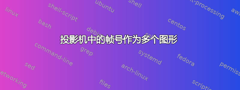 投影机中的帧号作为多个图形