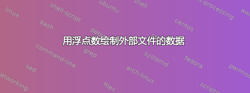 用浮点数绘制外部文件的数据