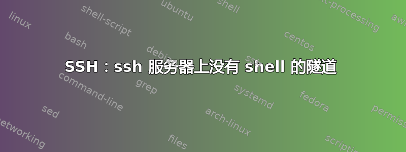 SSH：ssh 服务器上没有 shell 的隧道