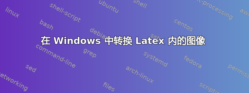 在 Windows 中转换 Latex 内的图像