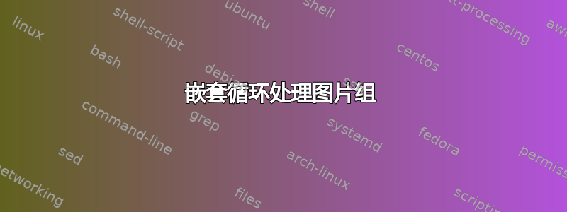 嵌套循环处理图片组