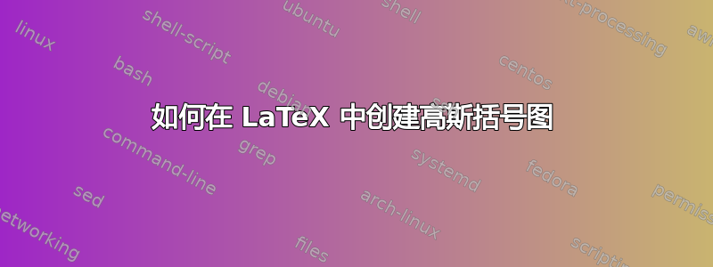 如何在 LaTeX 中创建高斯括号图