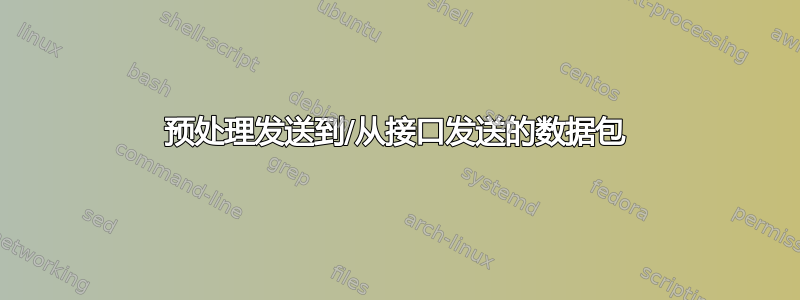 预处理发送到/从接口发送的数据包