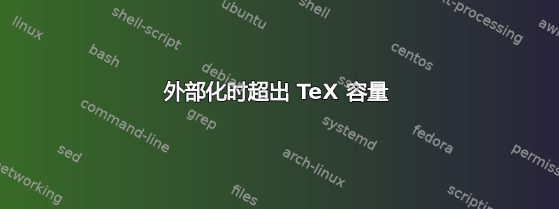 外部化时超出 TeX 容量