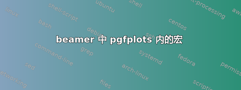 beamer 中 pgfplots 内的宏