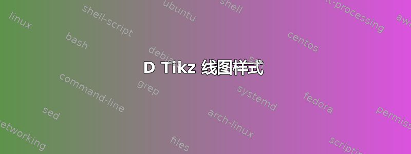 2D Tikz 线图样式