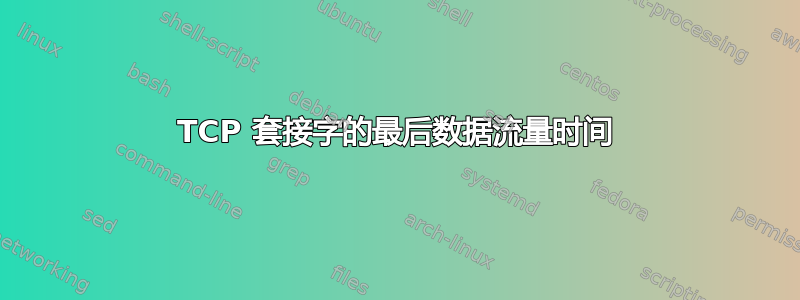 TCP 套接字的最后数据流量时间