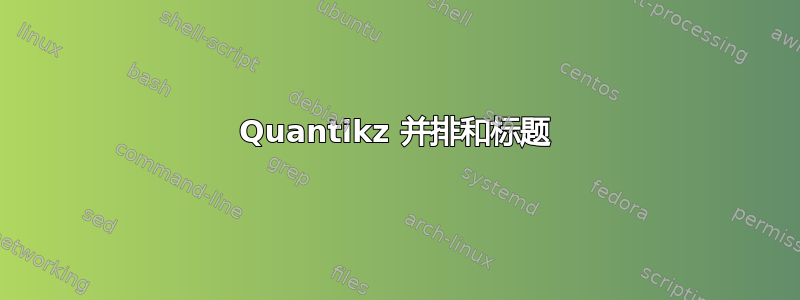 Quantikz 并排和标题