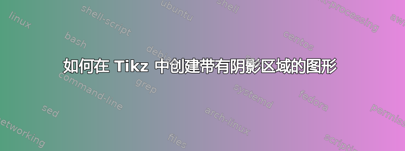 如何在 Tikz 中创建带有阴影区域的图形