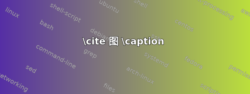 \cite 图 \caption