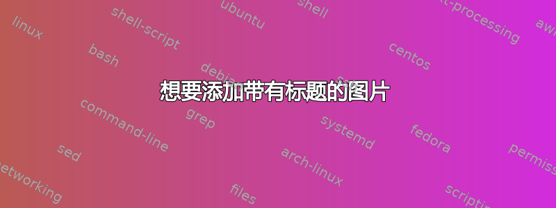 想要添加带有标题的图片