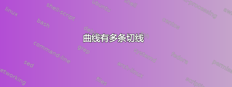 曲线有多条切线 