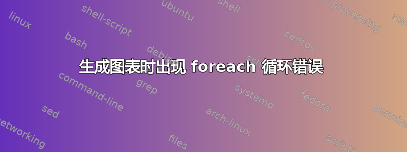 生成图表时出现 foreach 循环错误