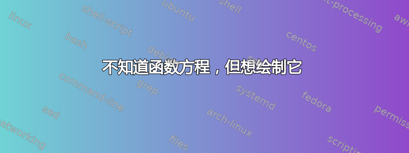 不知道函数方程，但想绘制它