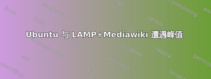 Ubuntu 与 LAMP+Mediawiki 遭遇峰值