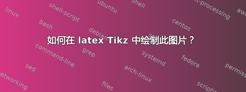 如何在 latex Tikz 中绘制此图片？