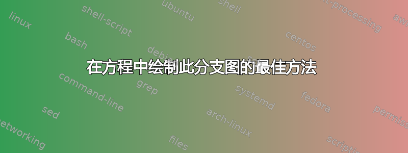 在方程中绘制此分支图的最佳方法