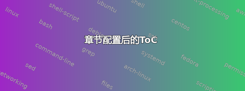 章节配置后的ToC