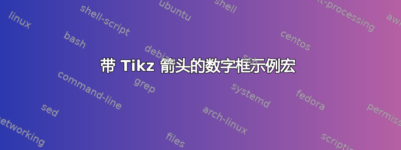 带 Tikz 箭头的数字框示例宏