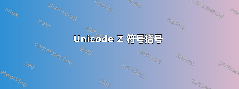 Unicode Z 符号括号