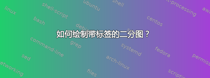 如何绘制带标签的二分图？